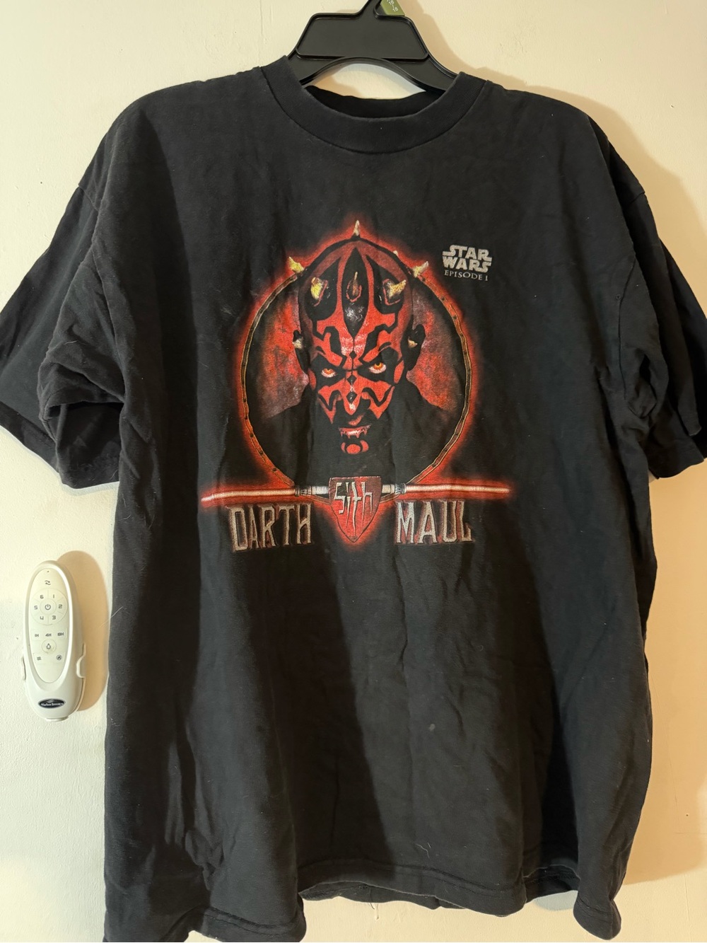 Vintage 1999 Star Wars Darth Maul Episode I The Phantom Menace Black T-Shirt, LG